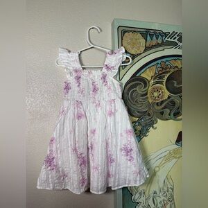 LoveShackFancy Pink and White Floral Kids Dress